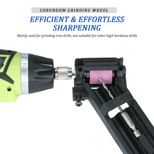 2-12.5Mm Portable Corundum Grinding Wheel Drill Bit Sharpener Titanium Drill Portable Drill Bit Powered Tool Parts yellow with 2 stones 2-12.5Mm Portable Corundum Grinding Wheel Drill Bit Sharpener Titanium Drill Portable Drill Bit Powered Tool Parts yellow with 2 stones